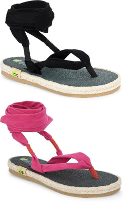 Fresh1947Feet Girls Slip-on Flats(Black ,)