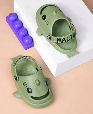 kats Boys & Girls Sling Back Clogs(Green , 3.5-4 Years)