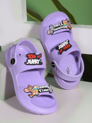 action Tom & Jerry Boys & Girls Sling Back Strappy Sandals(Purple , 2.5 Year)
