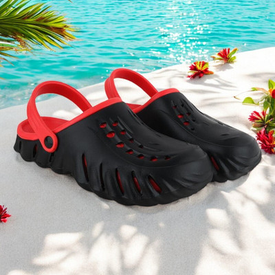 kullegs Boys Slip-on Clogs(Red , 9 - 10 Years)