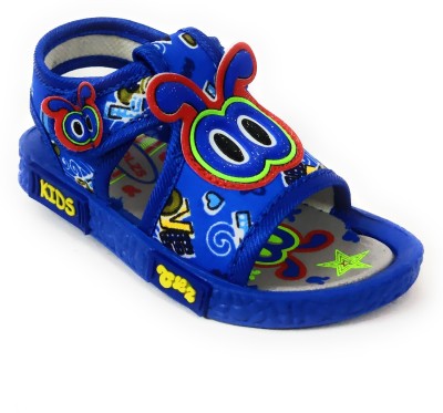 Coolz Boys Velcro T-bar Sandals(Blue , 21-24 Months)