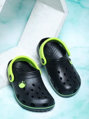 Abros Boys & Girls Sling Back Clogs(Black , 2-2.5Y)