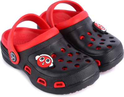 kiero Boys & Girls Sling Back Clogs(Red , 3.5-4 Yr)