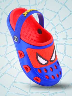 FLITE Spiderman Boys Sling Back Clogs(Blue , 16 Years and Above)