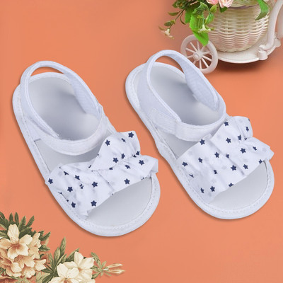 Baby Moo Booties(Toe to Heel Length - 13 cm, White)