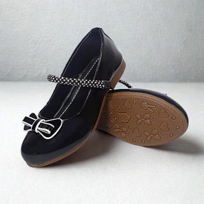 Cozia Barbie Girls Sling Back Mary Janes(Black , 7.5-8 Year)