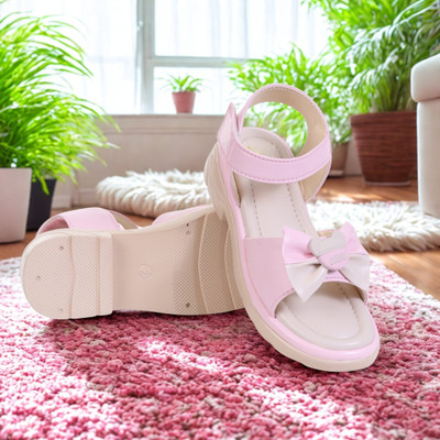 Cozia Disney Princess Girls Strap Wedges(Pink , 6.5 - 7 years)