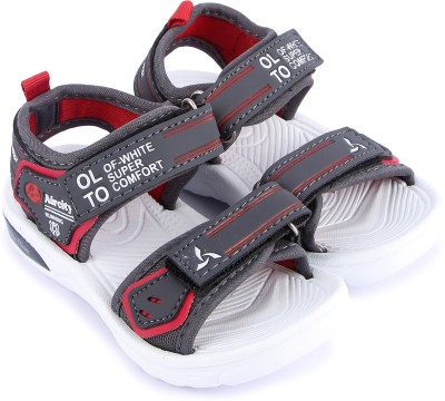 Aircity Boys & Girls Sling Back Strappy Sandals(Grey , 3.5-4 Year)