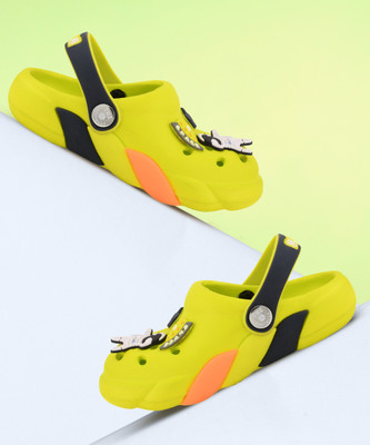 TRZ Boys Sling Back Clogs(Green , 3-3.5 years)