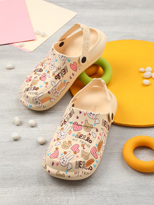 LIBERTY Boys & Girls Sling Back Clogs(Beige , 3 - 3.5 Years)