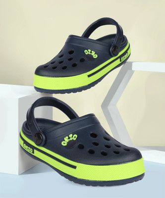 Abros Boys & Girls Sling Back Clogs(Blue , 2-2.5Y)