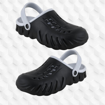 SCLERE Boys Slip-on Clogs(Black , 9 - 10 Years)