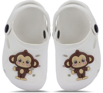 Givey Boys & Girls Sling Back Clogs(White , 12 Months)