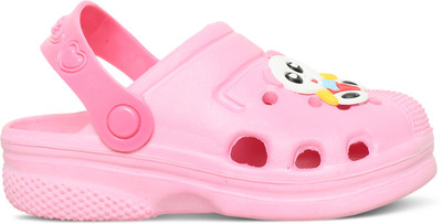 Firstcliq Kung Fu Panda Boys & Girls Sling Back Clogs(Pink , 2.5 year to 3 year)