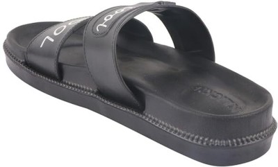 kbhub Girls Slip On Slipper Flip Flop(Black , 19-20 YEAR)