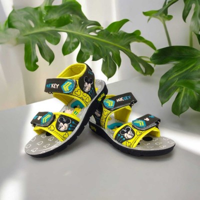 Coolz Boys Velcro Sports Sandals(Yellow)