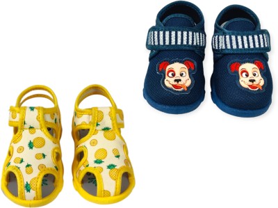 Coolz Boys & Girls Velcro Strappy Sandals(Blue , 21-24 Months)