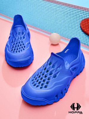 Hoppa Boys & Girls Slip-on Clogs(Blue , 10-11 Year)