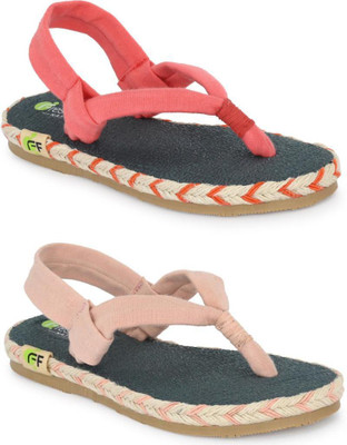 Fresh1947Feet Girls Slip-on Flats(Red ,)