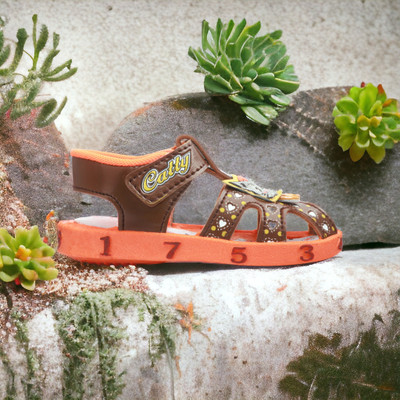 LEVOT Boys & Girls Velcro Strappy Sandals(Multicolor , 15-18 MONTHS)