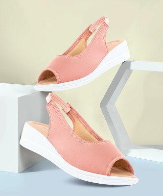 Khadim's Girls Sling Back Wedges(Pink , 8 - 9 Years)