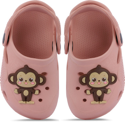 Givey Boys & Girls Sling Back Clogs(Pink , 2 Years)