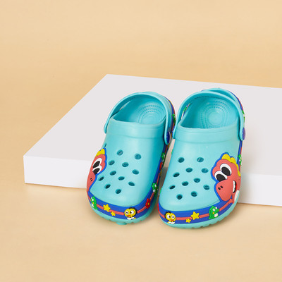 Pantaloons Junior Barbie Boys Strap Clogs(Blue, 7-8 Years)