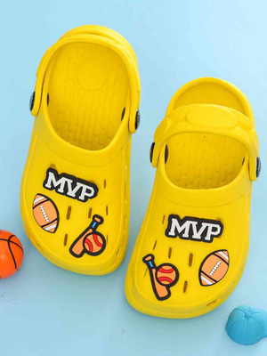Yellow Bee Boys Sling Back Clogs(Yellow , 4.5-5 Years)