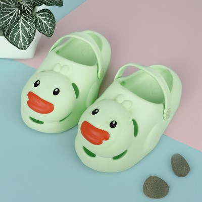 Baby Moo Boys Sling Back Clogs(Green , 3.5 - 4 year)