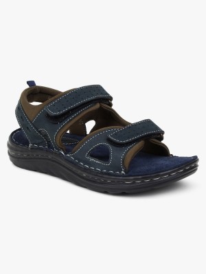 Mardi Gras Boys Velcro Sports Sandals(Blue , 6 To 12 Years)