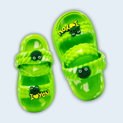 plushwalk Looney Toons Boys & Girls Slip-on Clogs(Green , 3.0 to 3.5 Years)