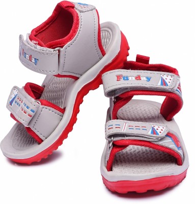 Aircity Boys & Girls Sling Back Strappy Sandals(Red , 3.5-4 Year)