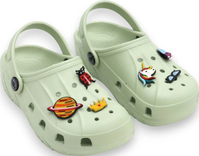 RED TAPE Boys Sling Back Clogs(Light Green , 5 - 6 year)