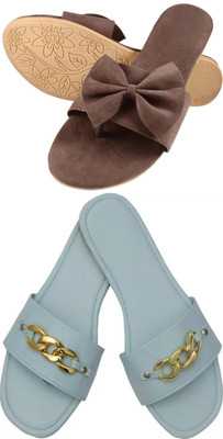 MARYAM Girls Slip-on Flats(Brown , above 16 years)