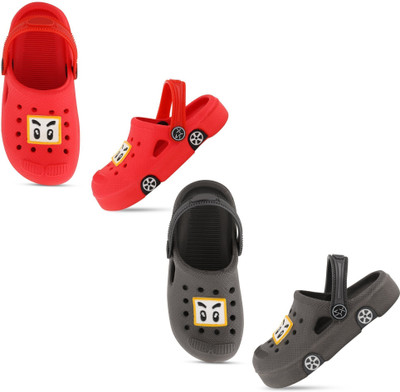SMARTOTS Boys & Girls Sling Back Clogs(Multicolor , 3-3.5 Years)