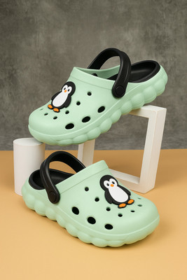 FASMANIA Boys & Girls Slip-on Clogs(Green , 2-3 YEARS)