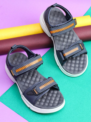 TRASE Boys & Girls Velcro Sports Sandals(Blue , 7-8 Years)