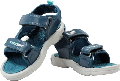 Star Kidz Boys & Girls Velcro Strappy Sandals(Blue , 3-3.5 YEAR)