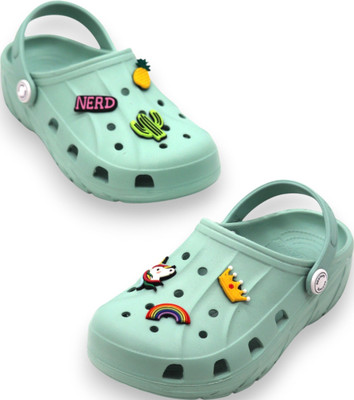 RED TAPE Boys Sling Back Clogs(Green , 7 - 8 Years)