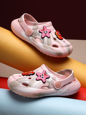 Neoz Boys & Girls Sling Back Clogs(Pink , 2.5 - 3 years)