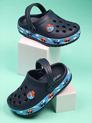 Neoz Boys Sling Back Clogs(Blue , 4-4.5 Years)