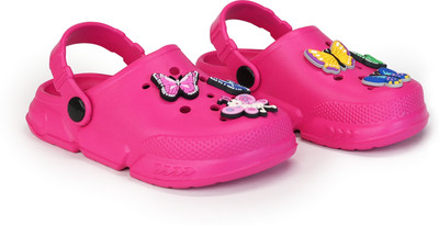 Hygear Boys & Girls Sling Back Clogs(Pink , 8-9 yrs)