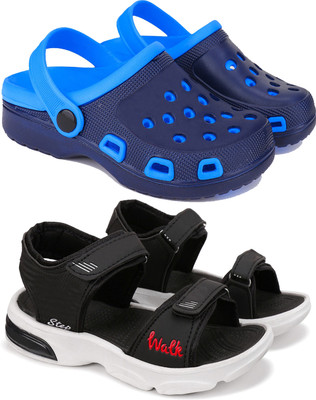 Earton Boys Sling Back Clogs(Multicolor , 7-8 Years)