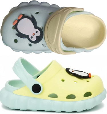FEETPER Boys & Girls Slip-on Sports Sandals(Green , 15-18 Months)