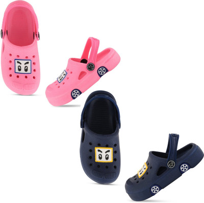 SMARTOTS Boys & Girls Sling Back Clogs(Multicolor , 4-4.5 Years)