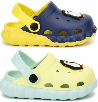 FEETPER Boys & Girls Slip-on Sports Sandals(Blue , 9-10 Years)