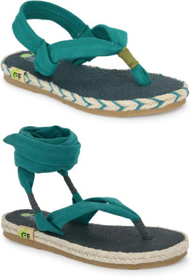 Fresh1947Feet Girls Slip-on Flats(Light Green ,)