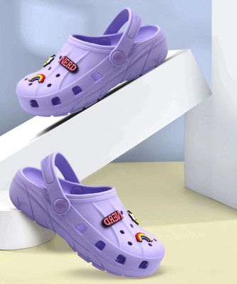 RED TAPE Boys Sling Back Clogs(Purple , 4 - 5 year)