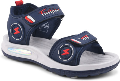 kats Boys & Girls Velcro Sports Sandals(Dark Blue , 6.5-7 Years)