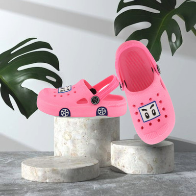 SMARTOTS Boys & Girls Sling Back Clogs(Pink , 2-2.5 Years)